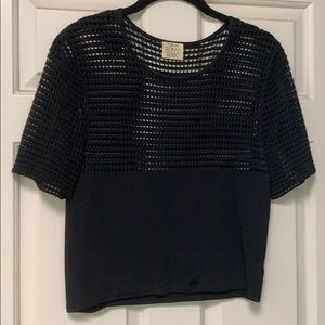 TORN by RONNY KOBO Black top ((L)